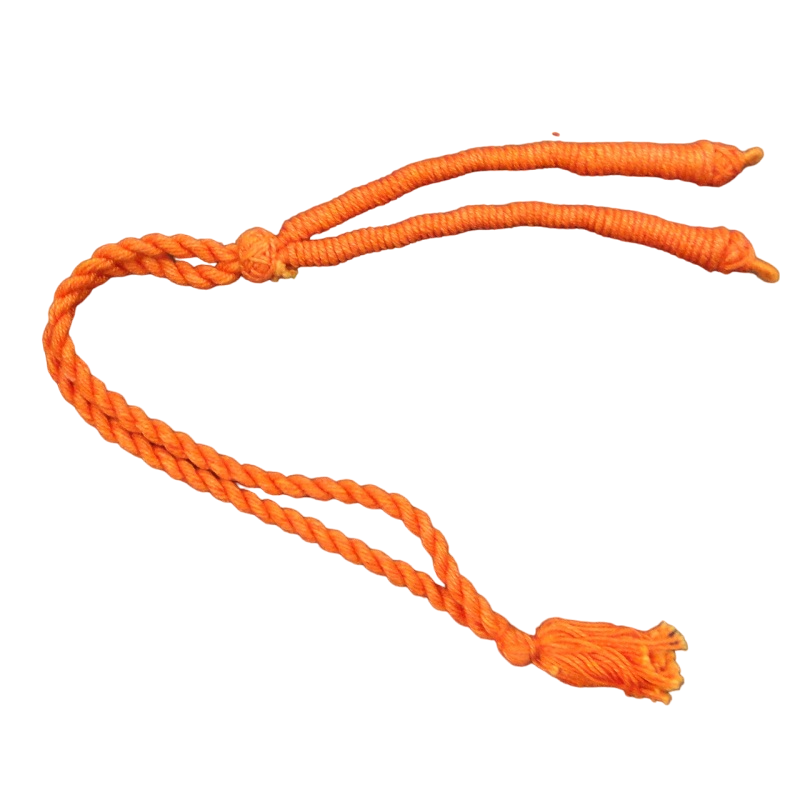 Orange Twisted Cotton Thread Neck Rope