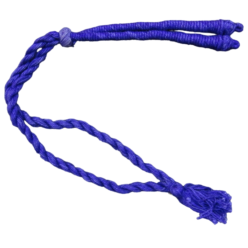 Royal Blue Twisted Cotton Thread Neck Rope