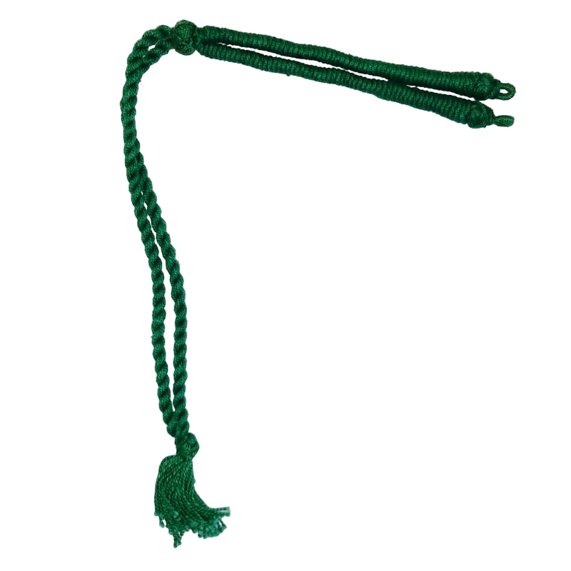 Dark Green Twisted Cotton Thread Neck Rope