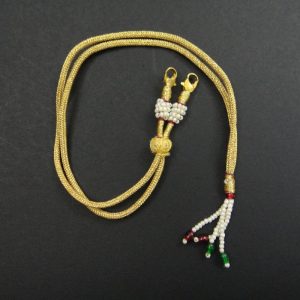 Gold Thread With Beads Neck Rope