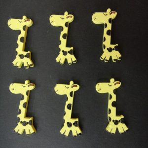 Giraffe Wooden Buttons