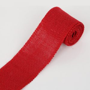 Red Jute or Burlap Ribbon