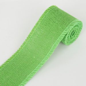 Green Jute or Burlap Ribbon