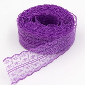 Purple Lace Trim