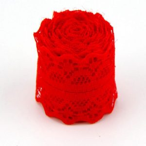 Red Lace Trim