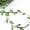 Green Leaf Satin Trim