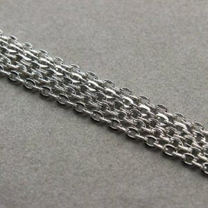 Rhodium Link Chain
