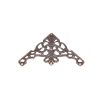 Antique Bronze Metal Filigree Corners