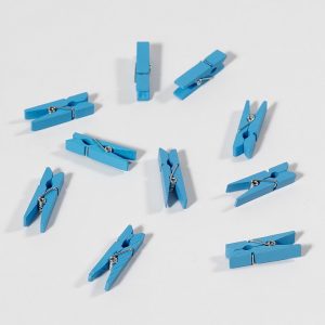 Mini Wooden Clothespin Clips