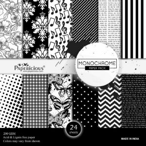 Papericious Designer Edition Monochrome Paper Pack