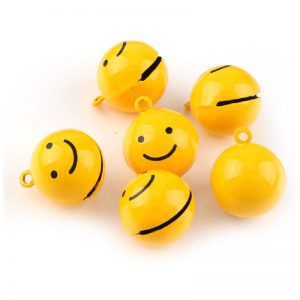 Yellow Smiling Face Jingle Bell
