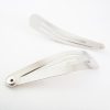 White Snap Hair Clips