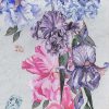 Purple Colour Flower Decoupage Napkin