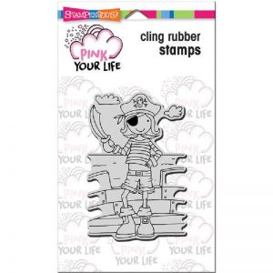 Pink Your Life Cling Stamp - Whisper Friends - Pirate Boy