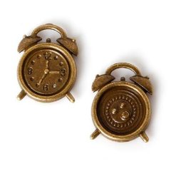 Antique Bronze Alarm Clock Vintage Charm