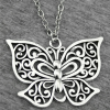 German Silver Butterfly Pendant