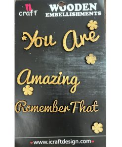 Laser Cut Wooden Embellishment