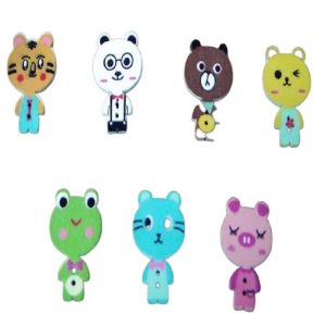 Cute Dressed Animals Wooden Buttons