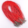 Red Leather Necklace Cord