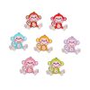 Mixed Colour Monkey Wooden Button