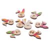 Bunny Face Wooden Buttons