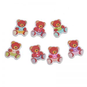 Teddy Bear Wooden Buttons
