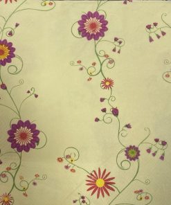 Small Flower In Yellow Background Decoupage Napkin