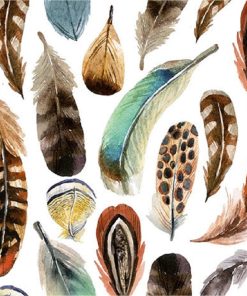 Feathers Decoupage Napkin
