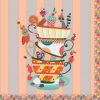 Tea Cups Decoupage Napkin