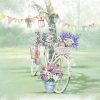 Cycle Against Tree Decoupage Napkin