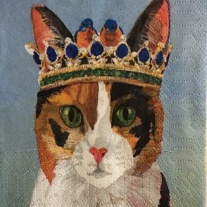 Cat Princess Decoupage Napkin