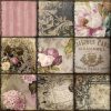 Paris Vintage Collage Decoupage Napkin
