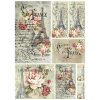 Stamperia Rice Paper - Voyage En France