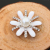 Rhinestone and Pearl Flower Embellishment