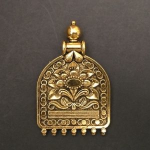 Gold Pendant - Tribal Pattern