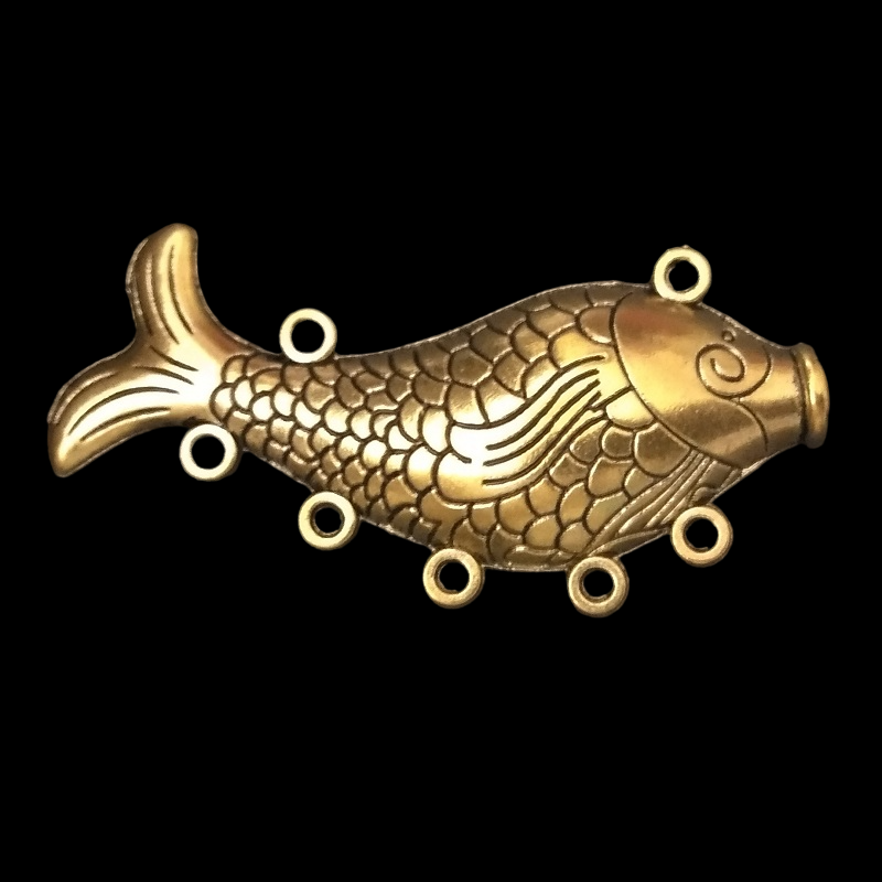 Gold Pendant - Big Fish