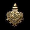 Gold Pendant - Peacock