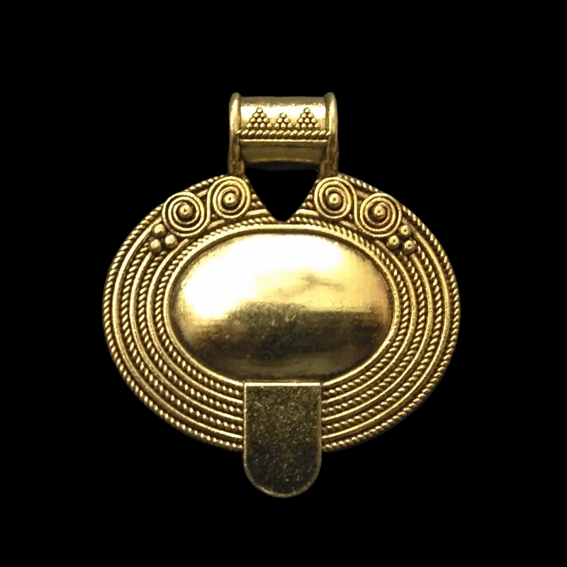 Gold Pendant - Oval