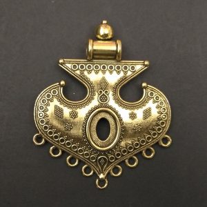Gold Pendant - Tibetan Patten
