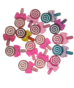 Swirl Lollipop Resin Embellishment
