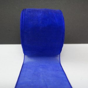 Dark Blue Organza Ribbon