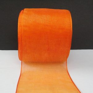 Orange Organza Ribbon