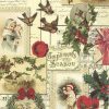 Compliments Of The Season Decoupage Napkin