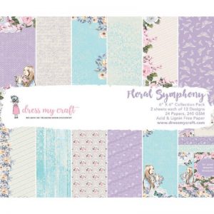 Floral Symphony - 6" X 6" Paper Pad