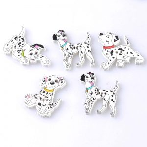 Dalmatian Dog Wooden Buttons
