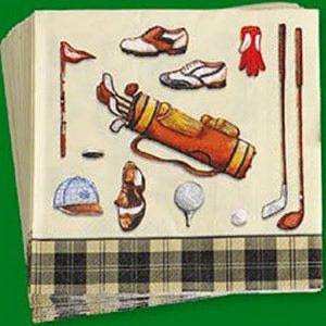 Golf Classic Decoupage Napkin