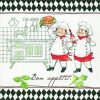 Bon Appetit Decoupage Napkin