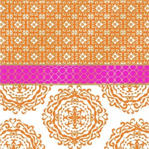 The Orange Mosaic Decoupage Napkin