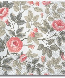 Misty Roses Decoupage Napkin