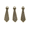 Antique Bronze Necktie Charm